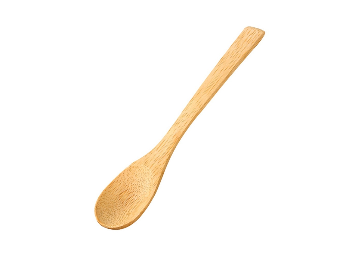 Colher De Bambu Redonda Madeira, Chá Sopa, Ferramentas Cozinha