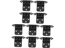 Conjunto De 10 Dobradiças Ferro Reforçadas Para Portas Armários
