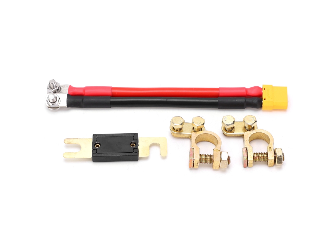 Kit De Conexão De Bateria Xt90 Cabo Extensível Acessórios Instalação Soldador Ponto Carro