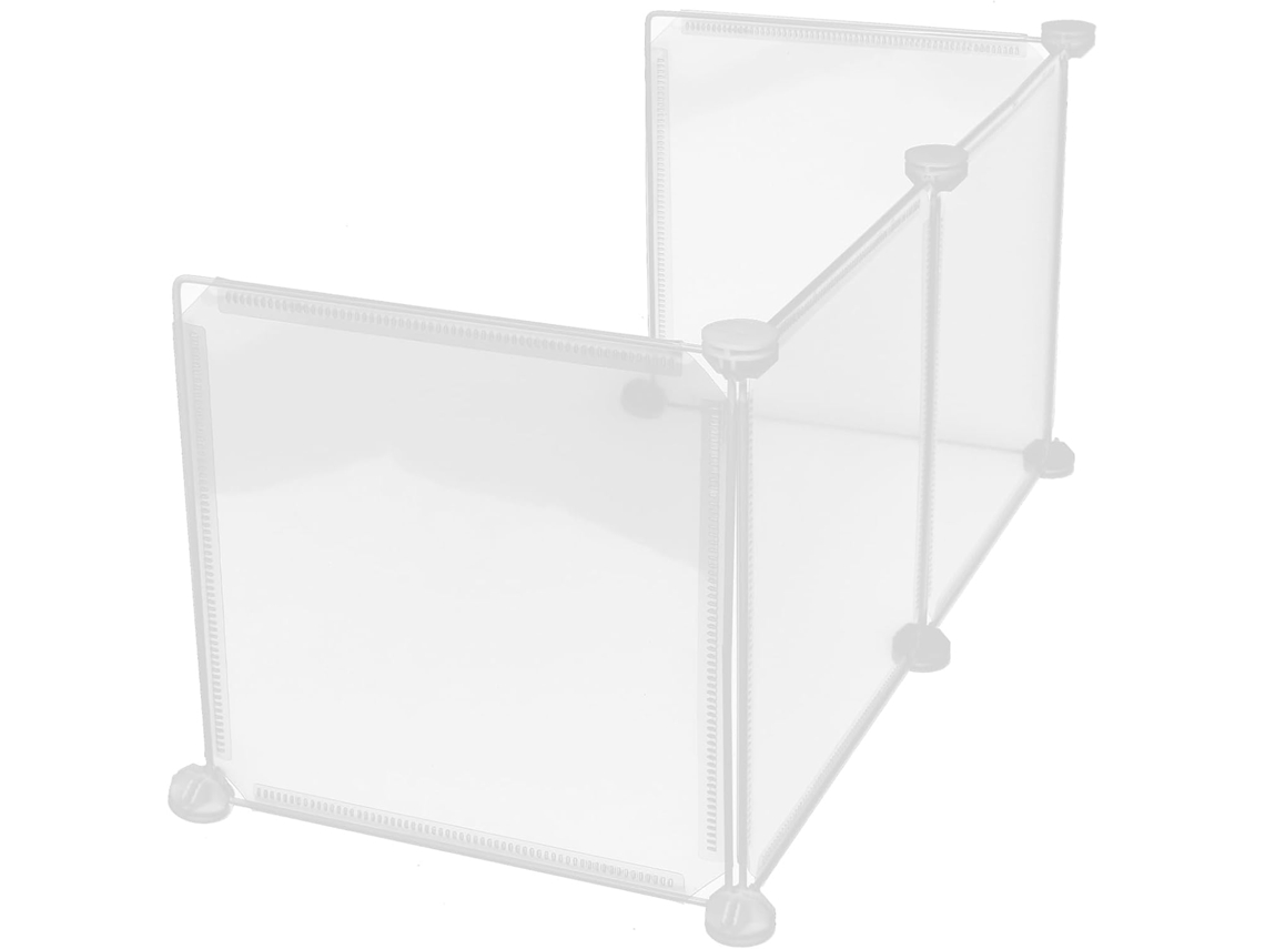 Divisória de mesa transparente, 1 peça, plástico