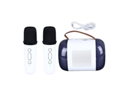 Altifalante Bluetooth EOOCOO (dois Microfones, Rgb Colorido)