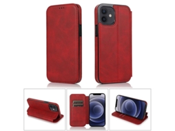 2026 capa de Couro Carteira Flip para Iphone 12 Mini com Slots de Cartão e Função de Suporte