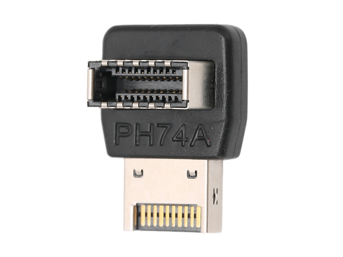 Adaptador Usb3.1 Type-e Para Placa Mãe De Computador Com Curva De 90 Graus Ph74a