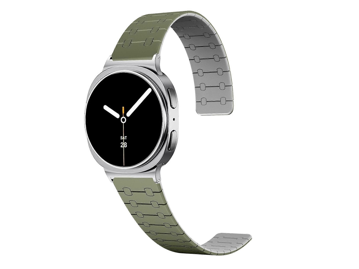 Pulseira Magnética De Silicone Bicolor Para Samsung Galaxy Watch8 / Watch8 Classic
