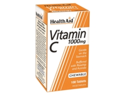 Health Aid Vitamin C 1000mg Chewable Orange Flavour 100's