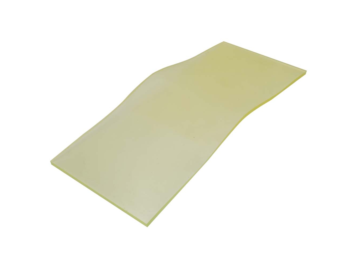 Hoja De Caucho Sorbothane De Poliuretano De Alta Calidad Resistente A Químicos Amarilla (8*200*500mm)