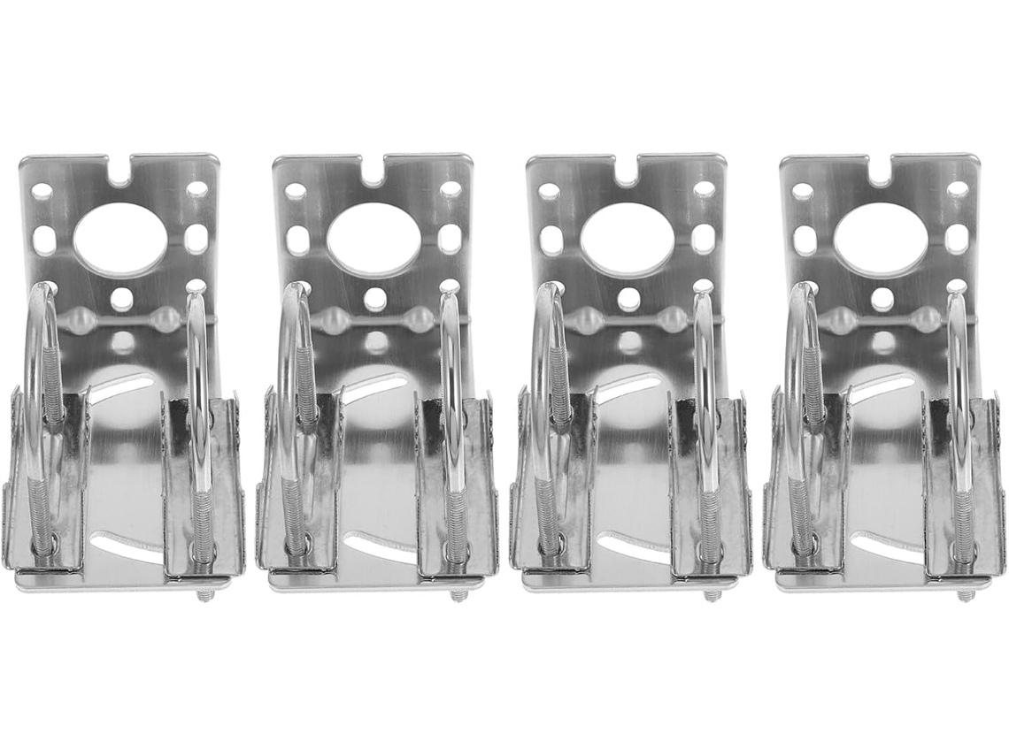 Suporte de Montagem de Antena Externa, em Formato de L, Liga Metálica Resistente À Ferrugem, Kit com 4 Peças SFUSHOS