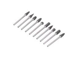 Conjunto de 10 brocas de carboneto para furadeira de impacto rotativa para madeira e plástico.
