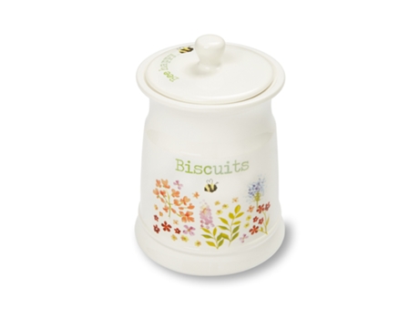 Lata de biscoito de cerâmica COOKSMART Bee Happy