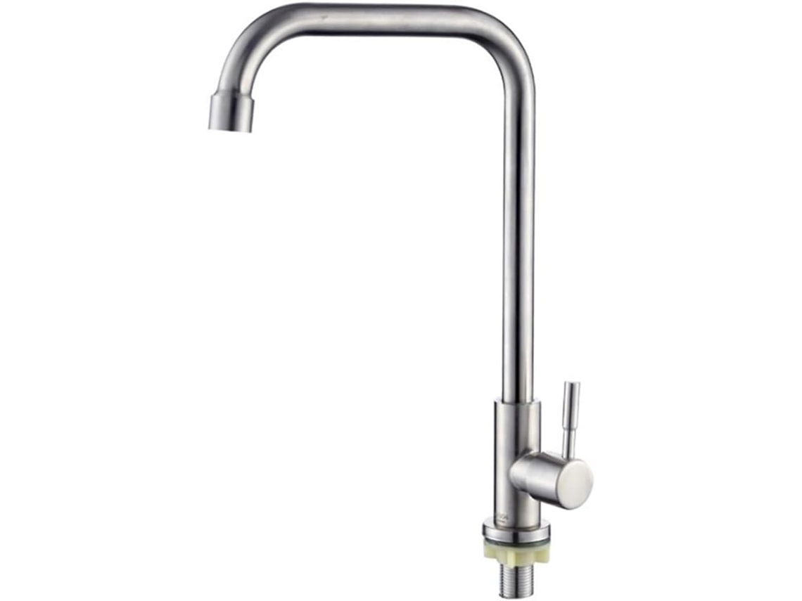 Torneira De Cozinha Monocomando Em Aço Inoxidável 304 Para Pia De Cozinha.