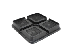 Elevadores De Móveis De Borracha Em Forma De L De 1 Polegada Para Pernas De Cama E Mesa, Conjunto De 4 Aquaforge