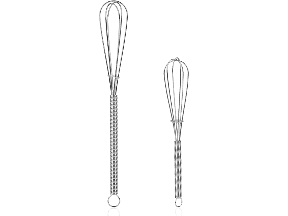 Conjunto De Mini Batedores Aço Inoxidável Wxsp 5" 7" Pequenos Arame Para Cozinhar, Bater, Misturar E Mexer