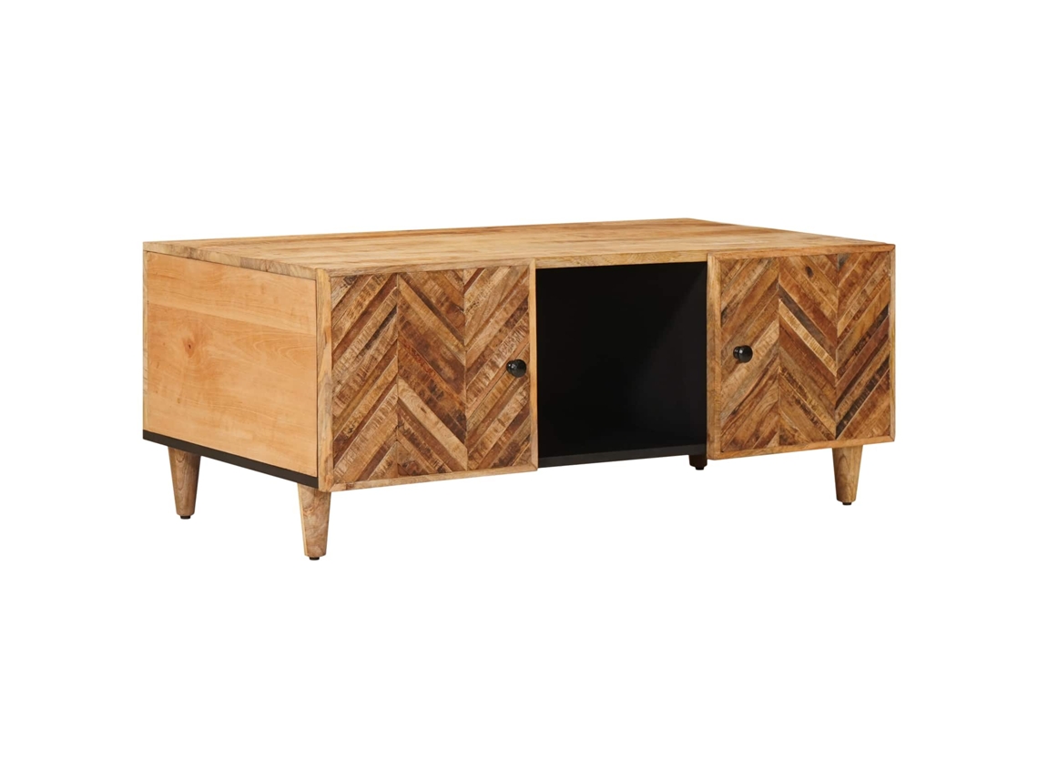 Mesa De Centro Castanho 100 X 54 X 40 Cm