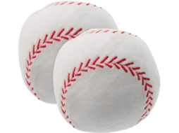 Conjunto De 2 Almofadas Pelúcia Em Formato Beisebol, Decorativas E