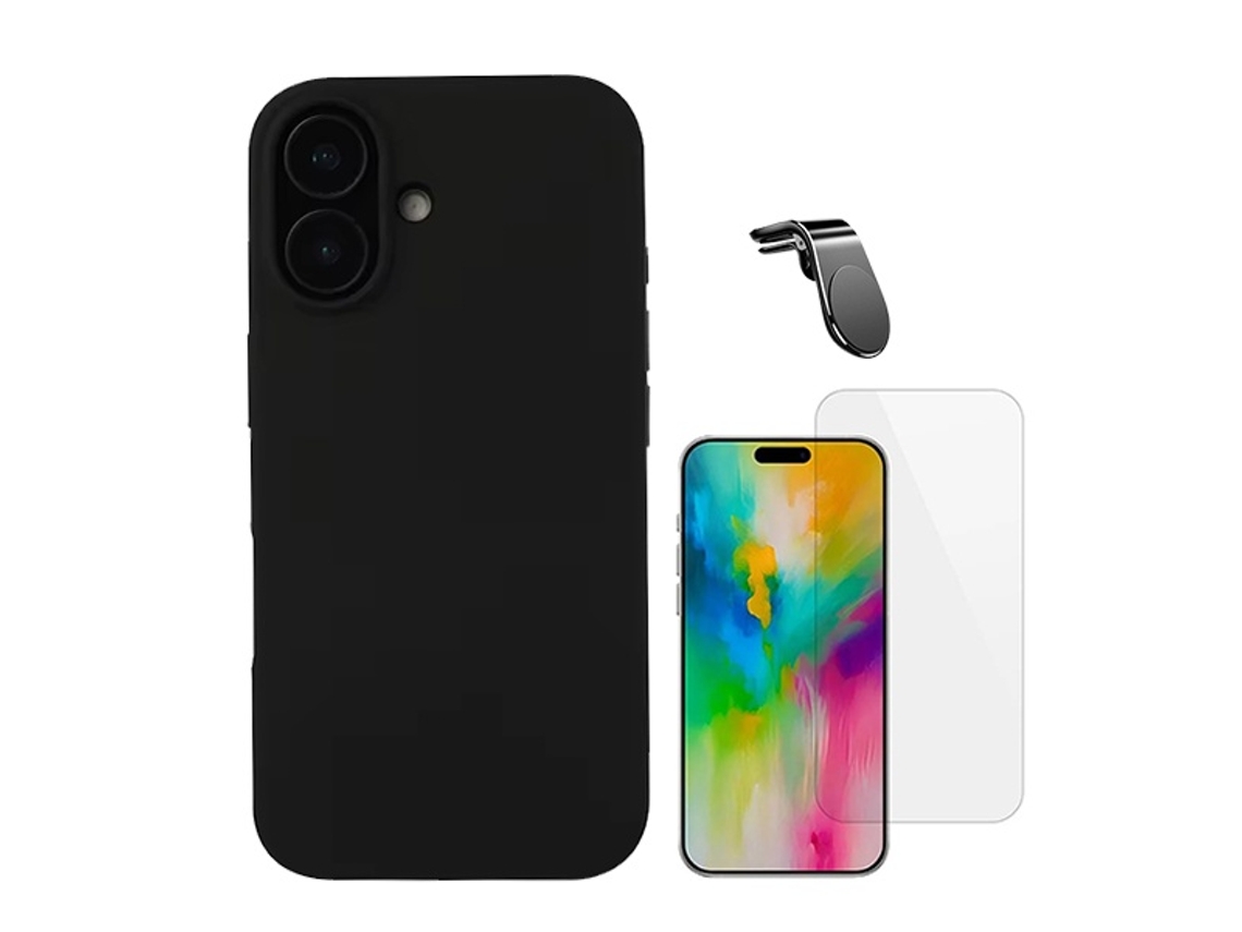 Capa Clearglass Safe Driving para iPhone 16 Plus PHONECARE Magnética Preto