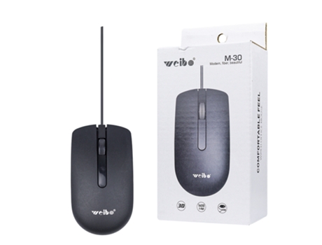 Rato com Fios WEIBO M-30 Preto