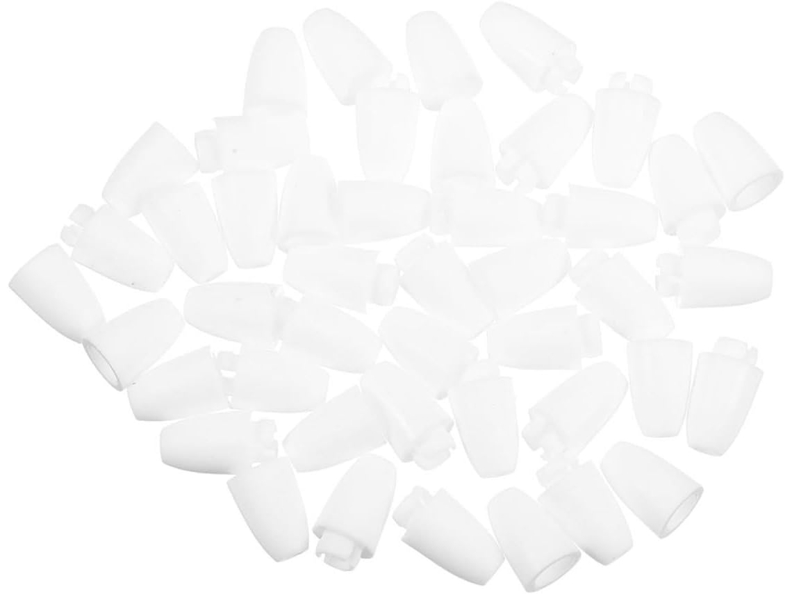 Conjunto de 60 Fechos Plástico para Chaveiros e Pulseiras, com Fechamento Seguro Projetos Artesanato CHABERLU