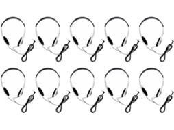 Elprico Lote De 10 Écouteurs De Salle De Classe, En Vrac Para Salle De Classe, Casque Supra - Auricular 3, 5