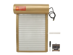 Porta automática para galinheiro com display LED, modo manual e compatível com galinhas, patos e gansos LAXISCREED