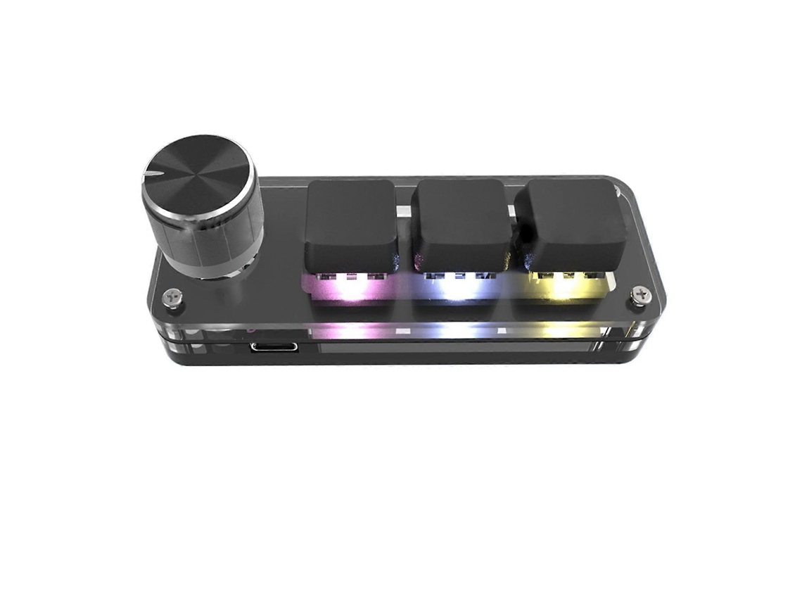 Teclado Mecânico De 3 Teclas Com Botão Rgb Para Jogos, Teclado De Programação, Miniteclado Mecânico, Teclado Personalizado, Macro K Ly Ebike