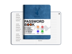 B6 Lock Diary With Coil Binding, Alphabet Label Notebook, Leatherette Index Pages, Address Book, Royal Blue