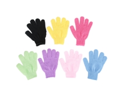 Set De 7 Luvas Exfoliantes De Ducha Para Massagem E Limpeza Corporal