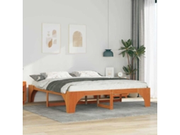 Vidaxl Estrutura Da Cama Castanho 200 X 200 Cm
