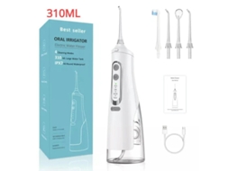 Irrigador Oral Yizhood Usb Portátil Jato De Água Dental 310ml Ipx7 Branco