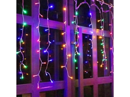Cordão De Luzes Led (colorido) De 5 Metros, Efeito De Gelo, 220v, Baterias Não Incluídas.