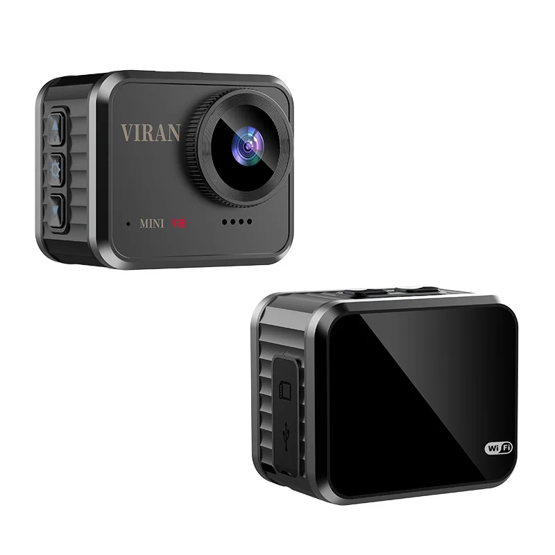 Mini Câmera De Ação Portátil Hd 1080p, Tela De 1,54 Polegadas, Lente Grande Angular De 145°, À Prova D'água.