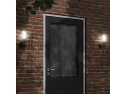 Vidaxl Candeeiro De Parede Para Exterior Aço Inoxidável Preto