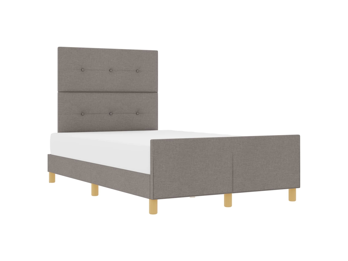 Estrutura da Cama Cinzento acastanhado 120 X 200 Cm Tecido MAISON EXCLUSIVE