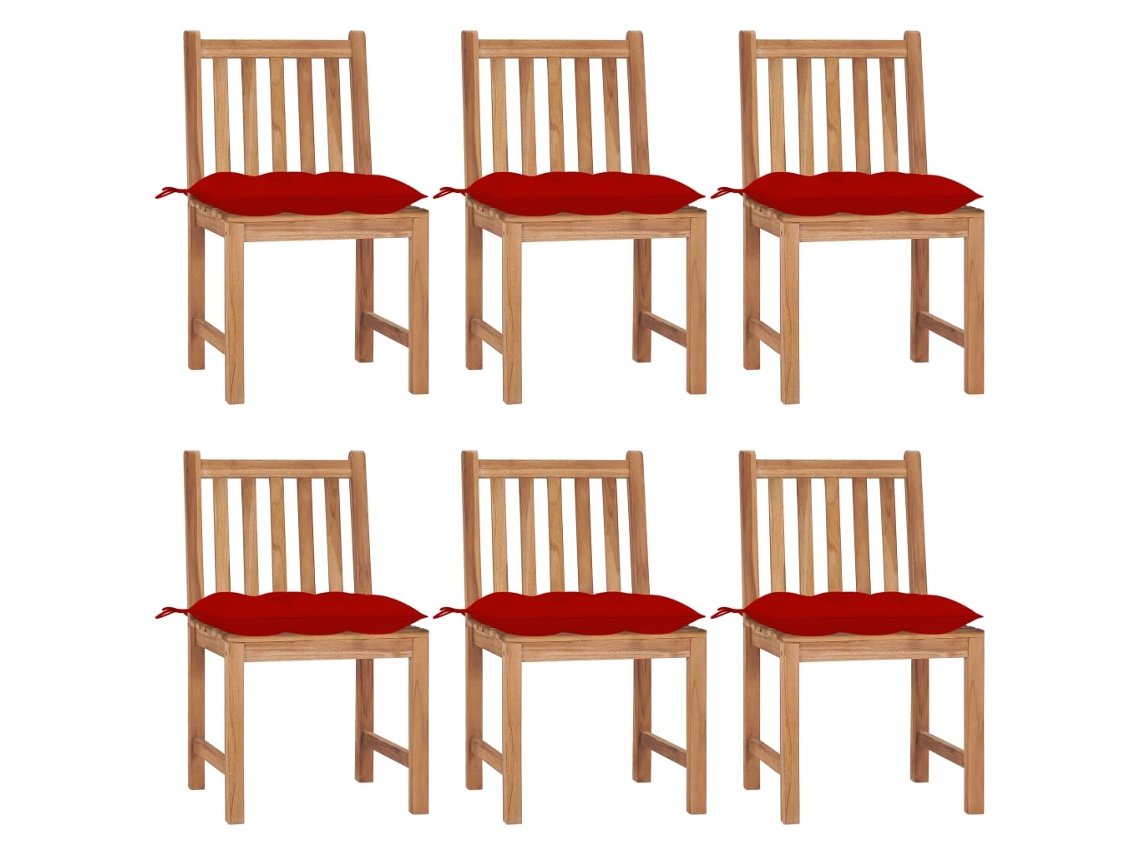 Garden Chair, Garden Chairs Vidaxl Vermelho Madeira (n/a)