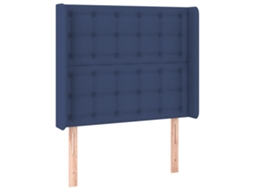 Headboard, Headboards Vidaxl Azul Tecido (103 X 16 X 118/128 Cm)