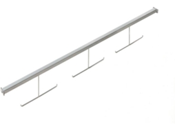 Conjunto de 2 Barras Para Trepidação de Cordas de Escalada 6 (Cinzento-TU)