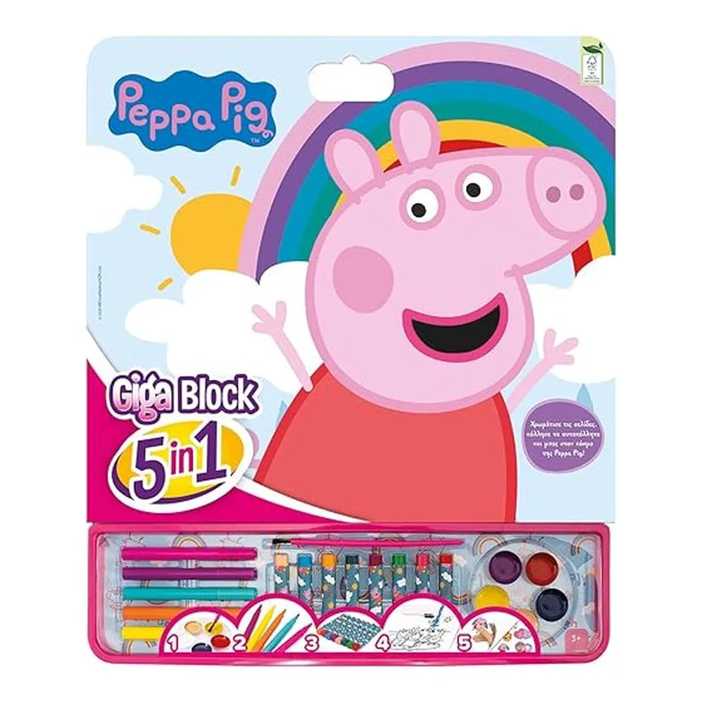 Cefa Toys Actividades Giga Block 5 En 1 Peppa 21883 Cefap25