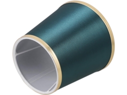 Luminária de Teto Moderna Cm em Tecido Verde e Dourado SFUSHOS