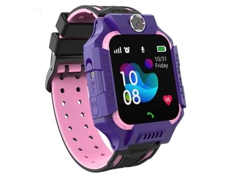 BEMI K2 Resist Ip67 Sim Gps Tracking Kids Watch com Chamada de Voz e Câmera de Bate-Papo Roxo