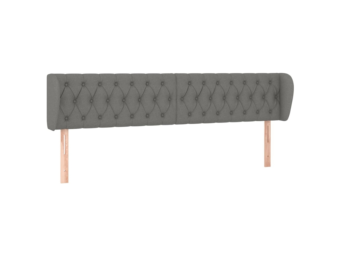 Headboard, Headboards Vidaxl Cinzeto Tecido (203 X 23 X 78/88 Cm)