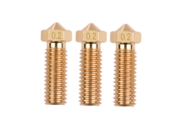 Bico De Extrusor De Cobre Volcano M6 Para Impressora 3d 1.75mm Filamento 0.2mm Sidewinder X1 Tevo Little Monster 3pcs