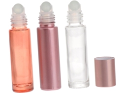 De 9 Frascos De Vidro Vazios Com Tampa Roll-on Para Óleos Essenciais, Portáteis E Reutilizáveis.