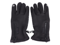 Luvas De Inverno Para Homem Com Tela Tática Touchscreen Impermeáveis Para Ciclismo Hiking Montanhismo Preto