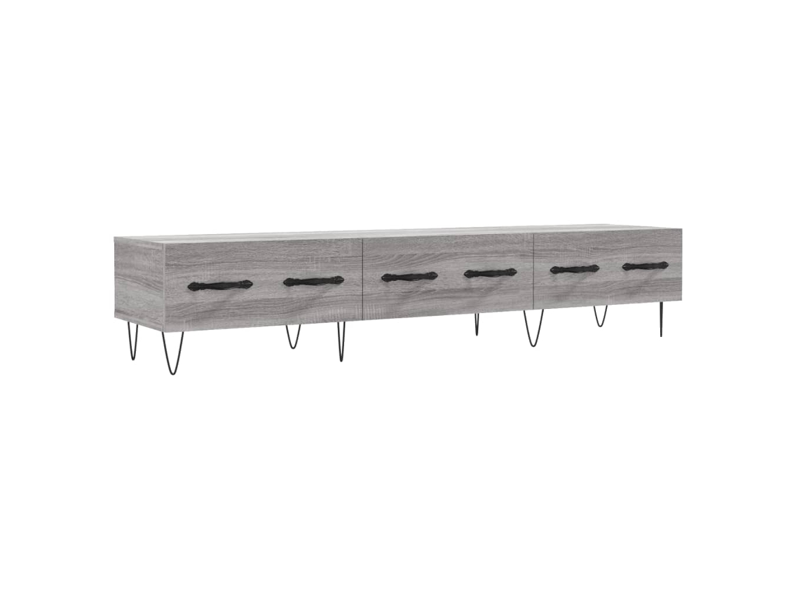 Tv Cabinet, Tv Cabinets Vidaxl Cinzeto Madeira Processada (n/a)