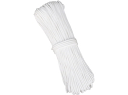Cordão Romano De 2 Mm, 20 M, Branco - Nylon Para Pendurar Quadros -aquaforge