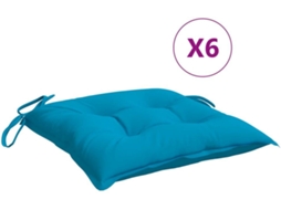 Pallet Cushion, Pallet Cushions Vidaxl Azul Tecido (50 X 50 X 7 Cm)