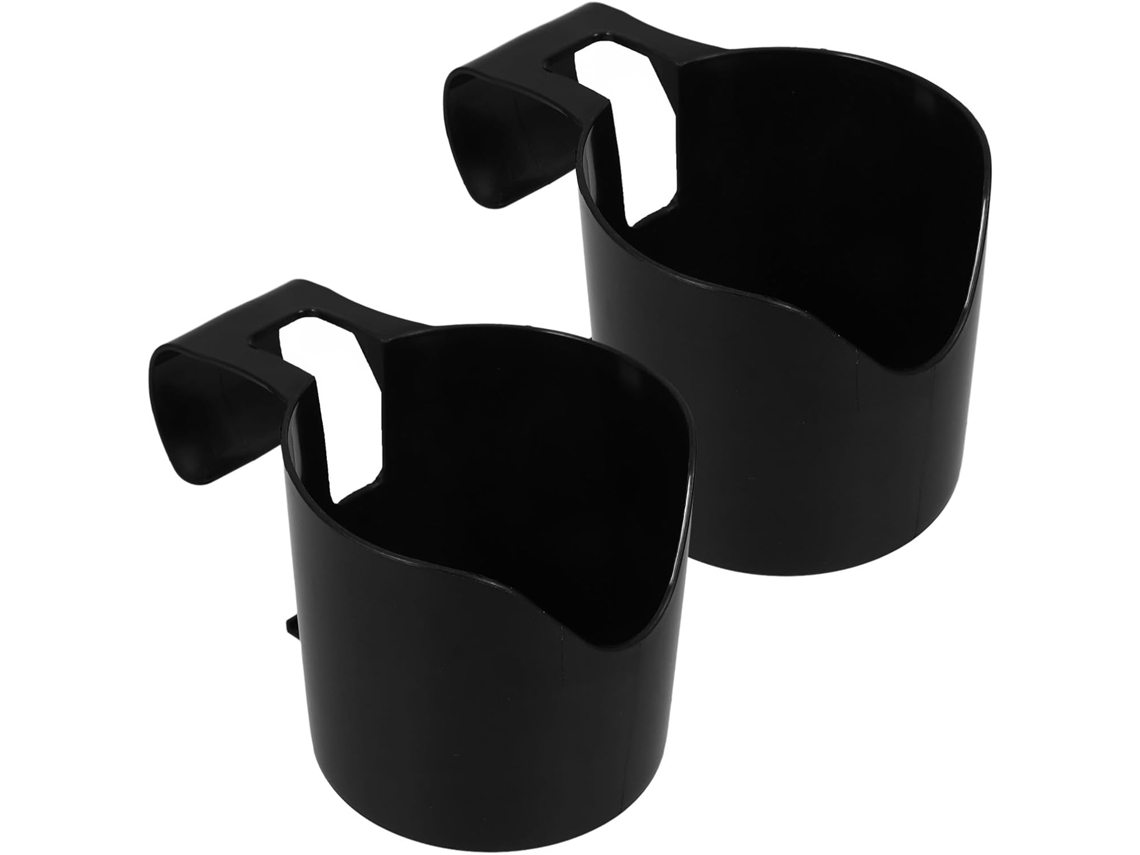 Conjunto De 2 Suportes Copos Plástico Preto Para Piscinas Acima Do Solo,acessórios Universais,
