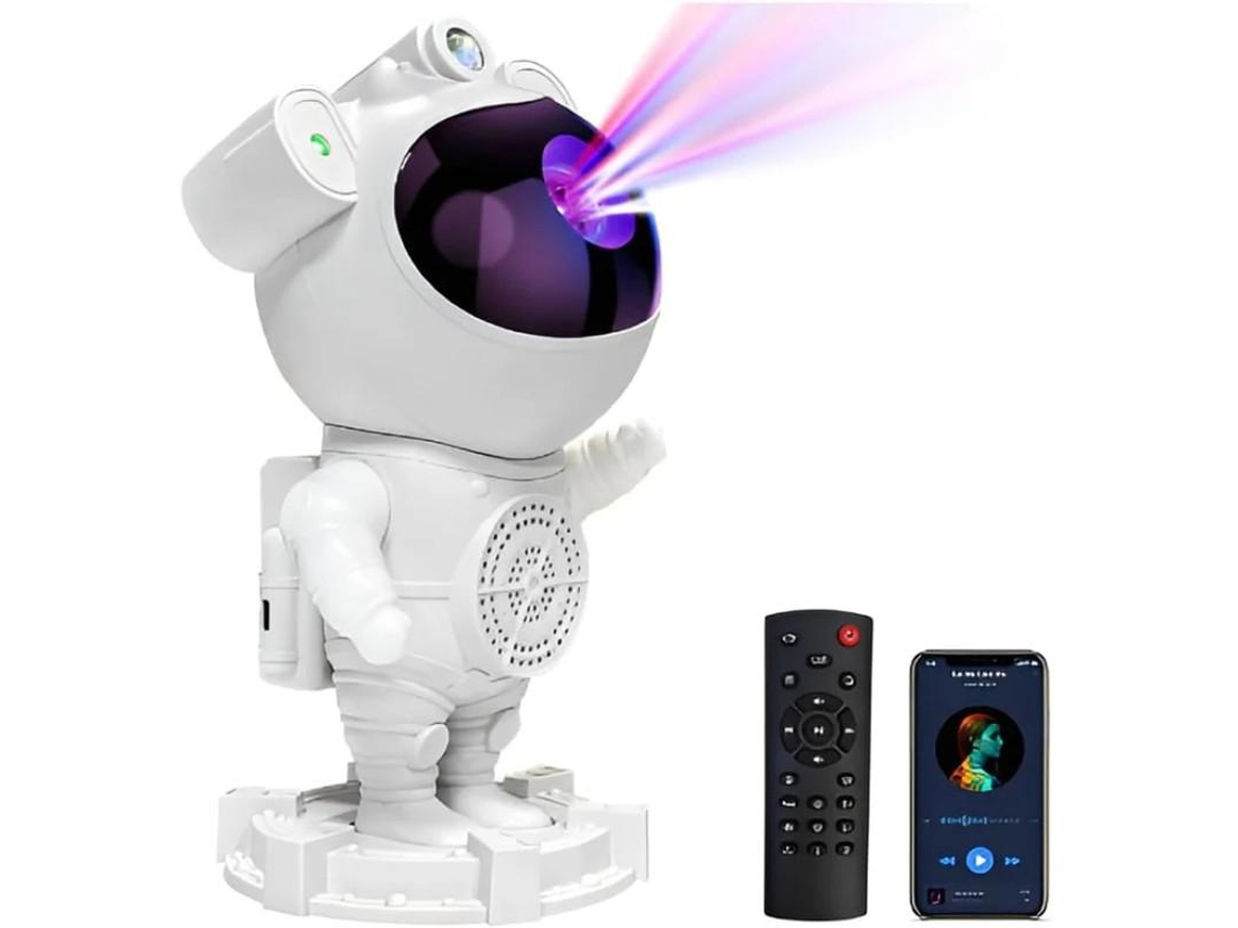 Projetor Astronaut Galaxy, Galaxy Night Light, Star Projector Com Ruído Branco, Alto Falante Bluetooth, Temporizador E Controle Remoto, Lâmp Yizhood