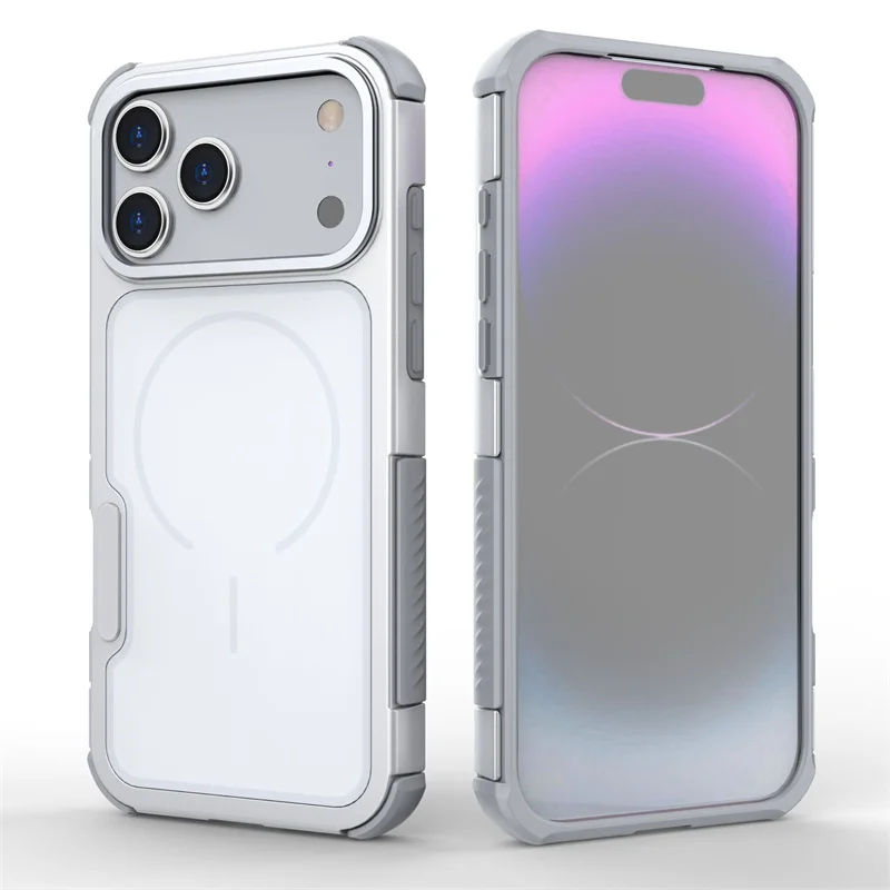 (branca, Iphone 17 Pro Max) Capa Para Celular Com Design De Dupla Camada À Prova De Choque E Suporte.