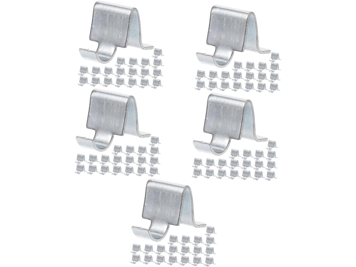 Conjunto De 100 Clipes De Suporte Para Prateleiras, Acessórios De Armazenamento Para Armários.