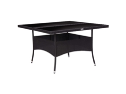 Dining Table, Dining Tables Vidaxl Preto Rattan / Vime (n/a)